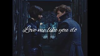 Tina & Newt || Love me like you do