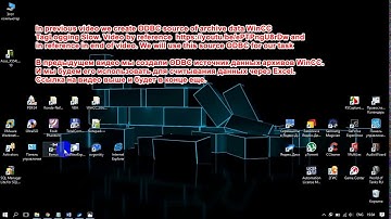 WinCC [worktable] reading data from ODBC source of WinCC archive by Excel