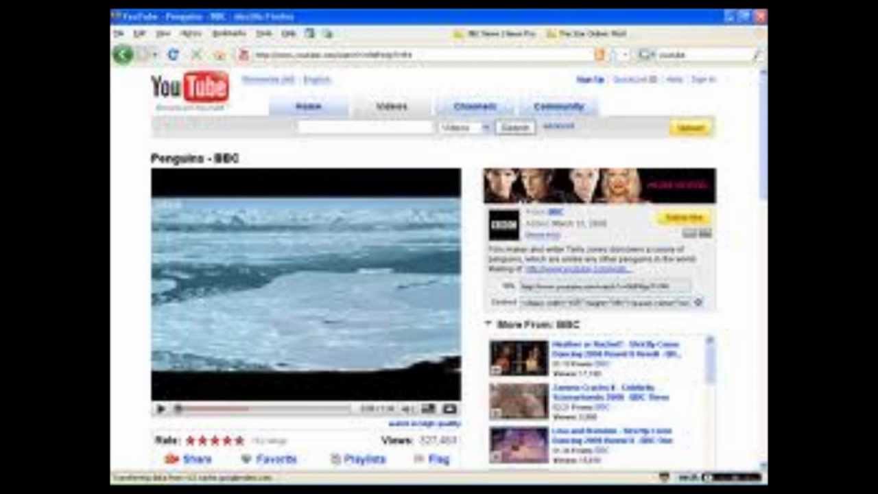 Layout of Youtube From 20052012 YouTube