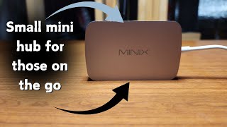 MINIX USB C Adapter, 7 in 1 USB C Hub Adapter 4K HDMI, Gigabit Ethernet, 2 USB 3.0, 100W PD Charging