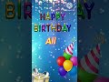 Happy Birthday Ali Colourful Theme Celebrate Your Special Day Birthday Status Wishes Gif Happy Birthday Ali Colourful Theme Celebrate Your Special Day Birthday Status Wishes Gif