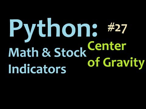 Python: Graphing the Center of Gravity Stock Indicator in Matplotlib