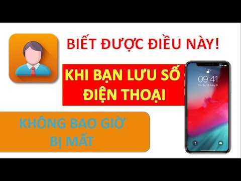 Video Cách lưu số điện thoại không bao giờ bị mất | Thủ... - youtube