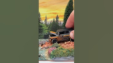 Mijo Exclusives, 1:64 American Diorama, Johnny Lightning, Toyota FJ Cruiser #diecast #modelcar