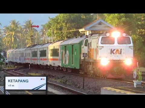 Kumpulan Kereta Api Elit di Stasiun Banyuwangi: KA Blambangan, Pandanwangi, Wijayakusuma, Tawangalun