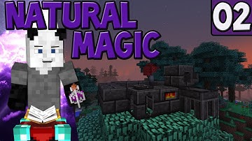 Minecraft Modded Survival::Natural Magic:: Episode 2:: TINKERS CONSTRUCT AND MAGICAL CROPS!!