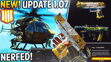 BLACK OPS 4 UPDATE 1.07! HUGE Scorestreak Changes & MASSIVE Signature Weapon Controversy!