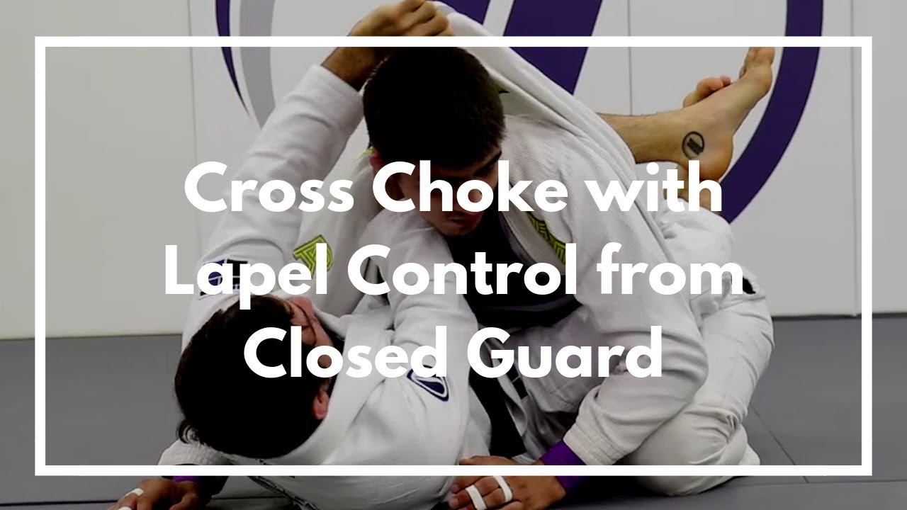 Cross Choke with Lapel Control from Closed Guard - YouTube
