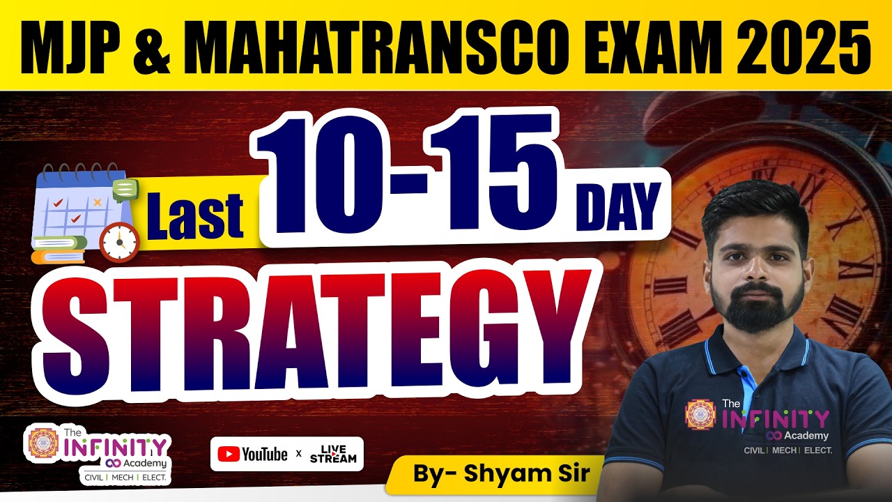 MAHATRANSCO EXAM 2025 | LAST 7 DAY STRATEGY | Crack mahatransco AE #aecivil #mahatransco #civilexams
