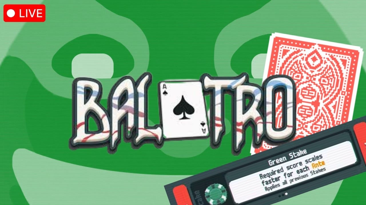 Steam Achievement Hunting: Red Deck, Green Stake | First Playthrough of Balatro!
