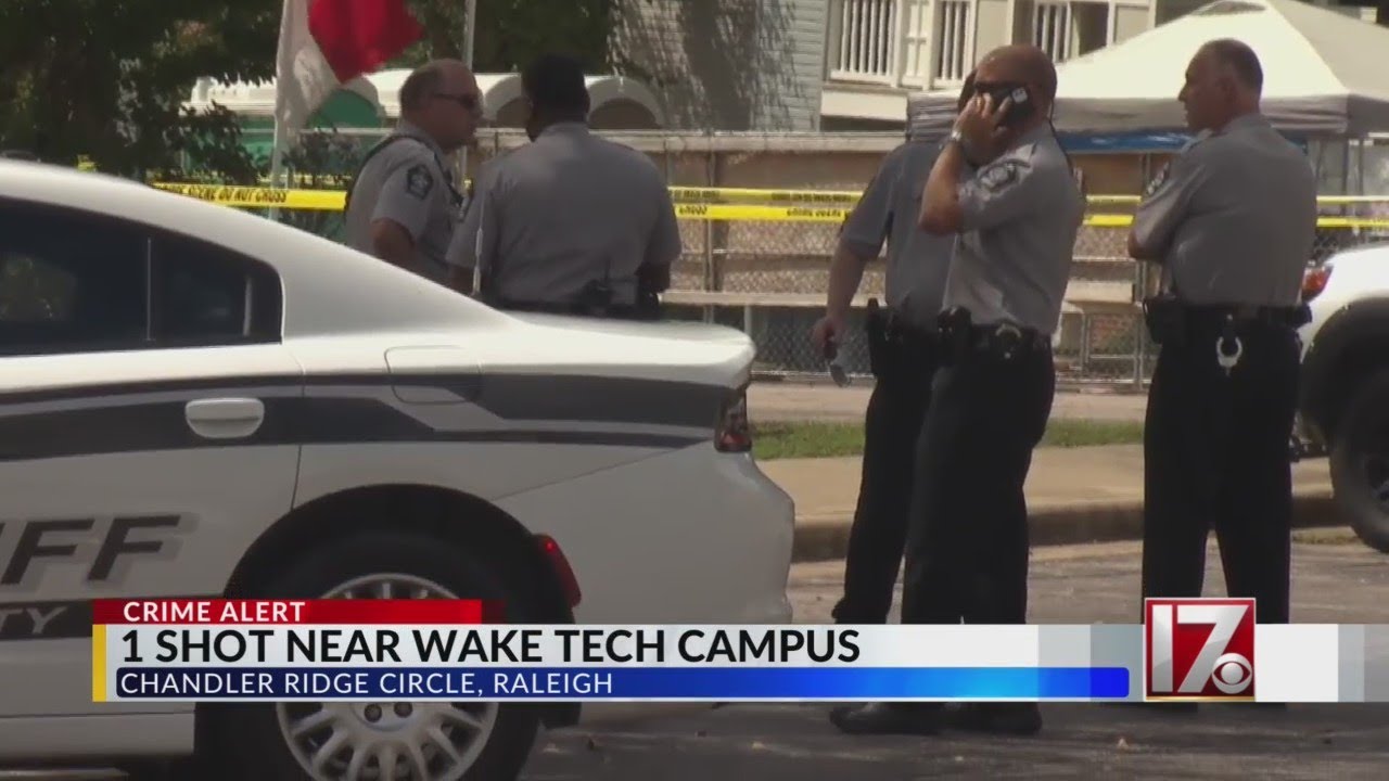 1 shot in broad daylight at apartments near Wake Tech campus, sheriff