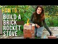 How to build a simple emergency brick cook stove