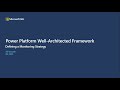 Power Platform Well-Architected Framework - Defining a Monitoring Strategy