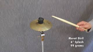 Murat Diril 6&quot; Splash 99 grams - TheCymbalBoutique.com