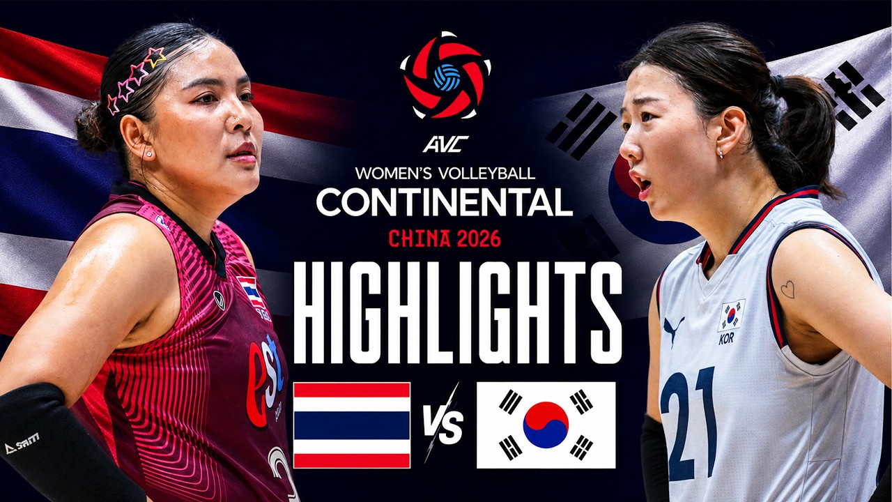 Thailand 🇹🇭 vs Korea 🇰🇷 | Quarter Finals Highlights | AVC Women's Continental Championship 2026