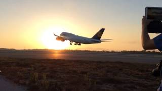 Lufthansa 747 Takeoff LAX