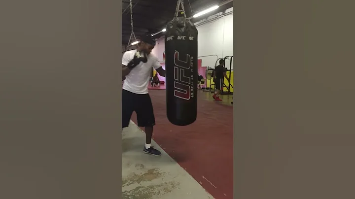 Pretty Boy Phillip Lamb Hitting Heavy Bag