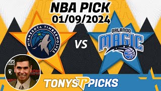 Minnesota Timberwolves vs. Orlando Magic 1/9/2024 FREE NBA Picks and Predictions on NBA Betting Tips