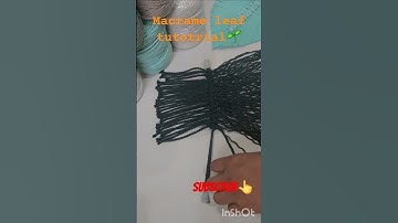 Macrame leaf🌱 [walldecor].|#macrame #macrametutorial #diy #handmade #craft  #ytshort #trending |#art