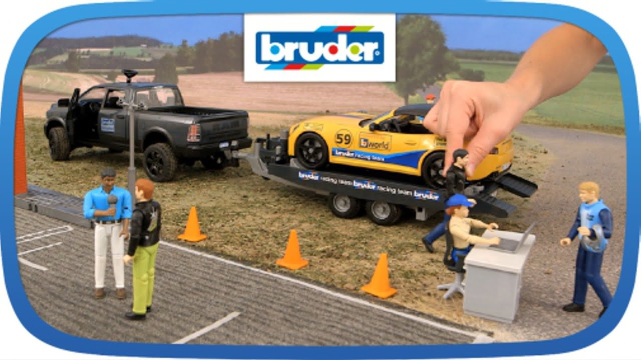BRUDER Racing Team -- 02504 -- Bruder Spielwaren - YouTube
