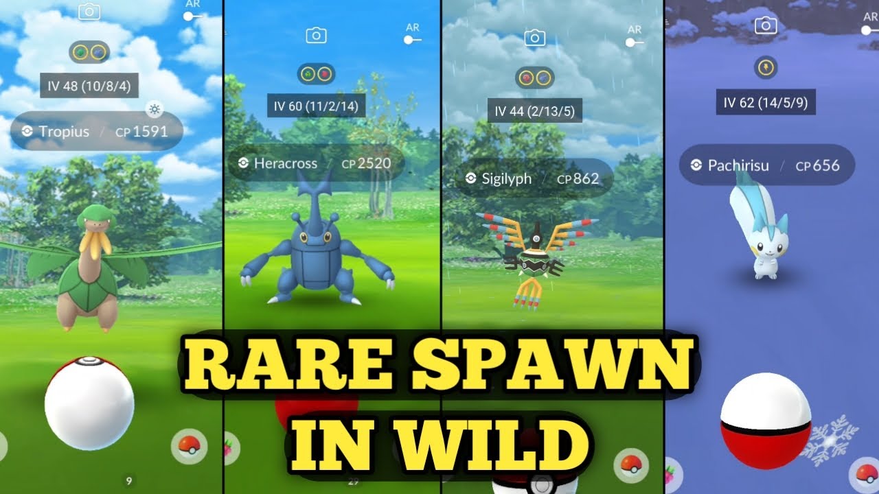 How to Catch Rare pokemon in Pokemon Go Rare spawn locations pokemon