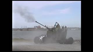 Bofors 40 mm L\/60 firing