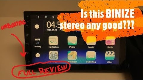 BINIZE Android 7"  touch screen car stereo unboxing/REVIEW