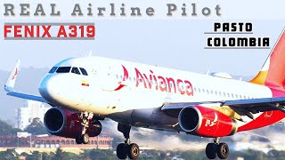 Real Airbus Captain |  Ultra RARE A319 IAE Sharklets | Top 5 Challenging APPROACH #fenix #msfs2024