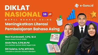 Diklat Nasional 38JP : Belajar Literasi Bahasa Asing Bahasa Jerman & Prancis