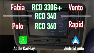 Install RCD330G Plus/RCD340/360 with Apple CarPlay & Android Auto in Fabia, Polo, Vento, Ameo, Rapid