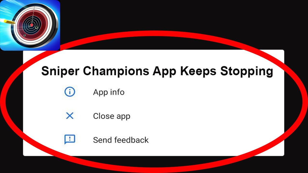 Fix Sniper Champions App Keeps Stopping | Sniper Champions App Crash Issue | Sniper Champions App |