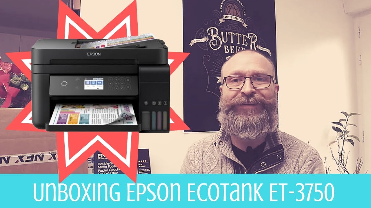 Je découvre l'imprimante Epson EcoTank ET-3750 - YouTube
