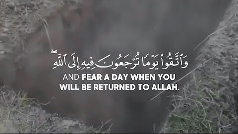 واتقوا يوما ترجعون فيه إلى الله حالات واتس | قران كريم بصوت جميل من سورة البقرة