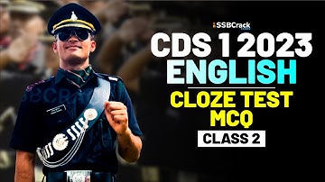 CDS 1 2023 Exam English 100 Days Crash Course - Cloze Test - Class 2