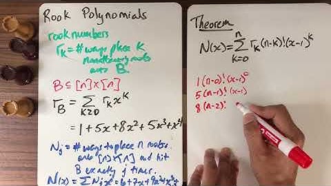 Math 532 - 10.2: Rook polynomials