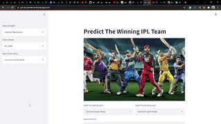 IPL Winning Team Predictor and  Show Stats | End to End Streamlit Web application