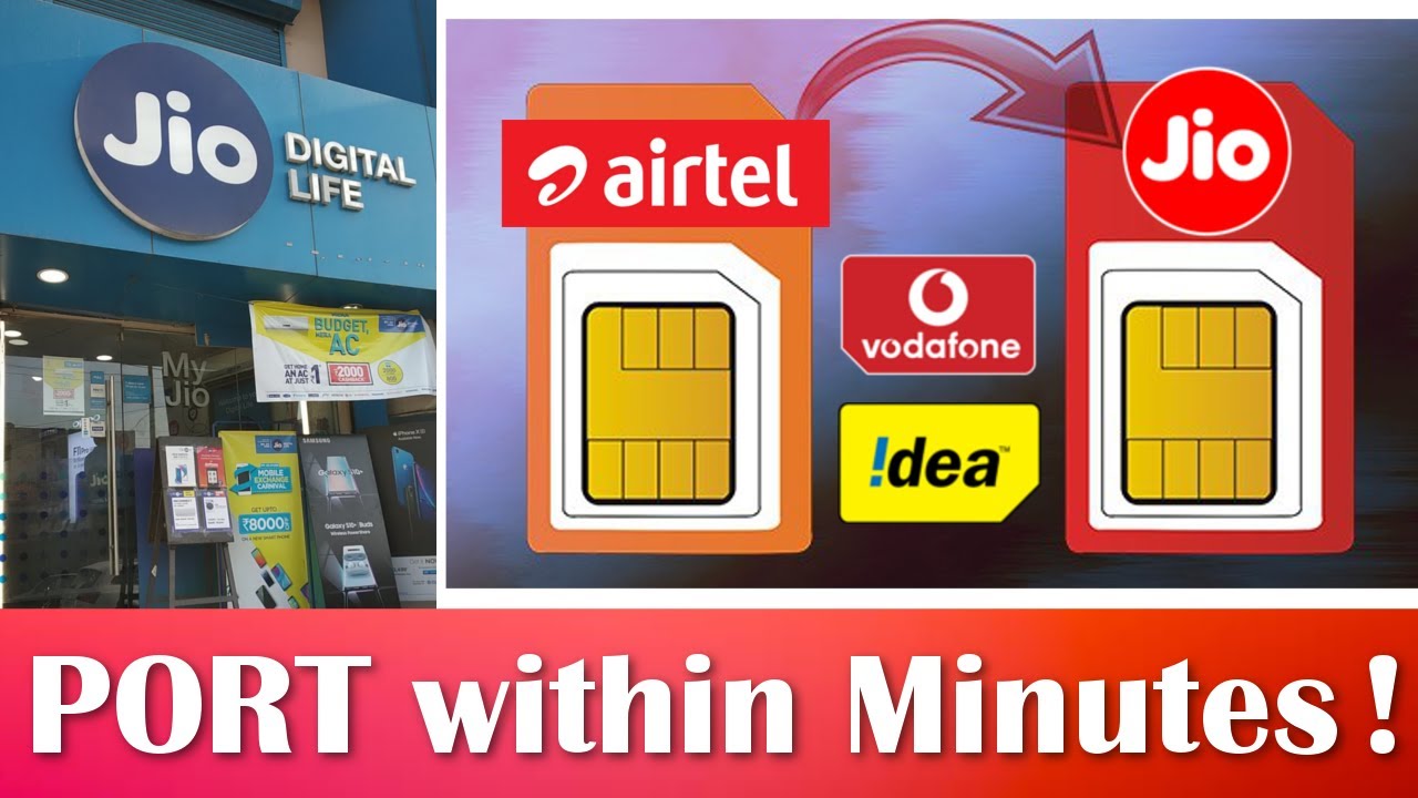 That's how you PORT to any SIM without visiting Store ! (Airtel, Voda Idea & Jio)