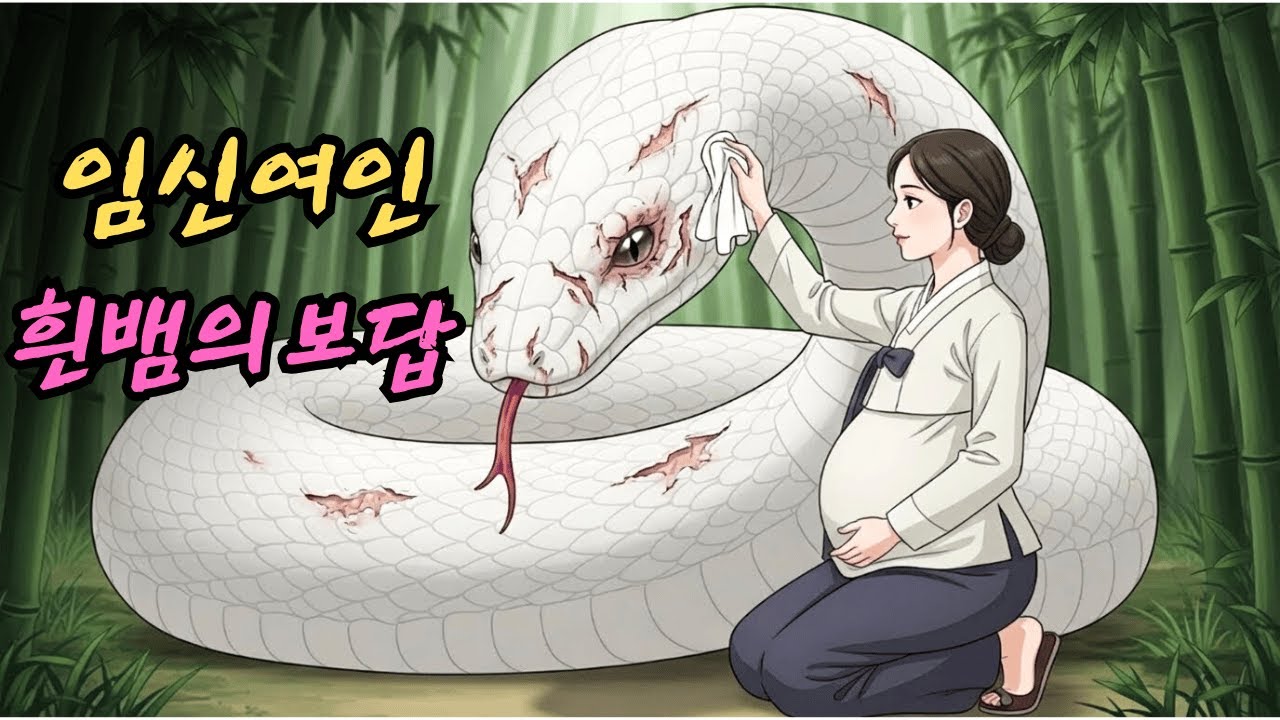 임신한 여성이 대나무 숲에서 다친 흰 뱀을 구해줬다가 뜻밖의 감사를 받았습니다 | 민담 | 전설 | 설화 | 옛날이야기