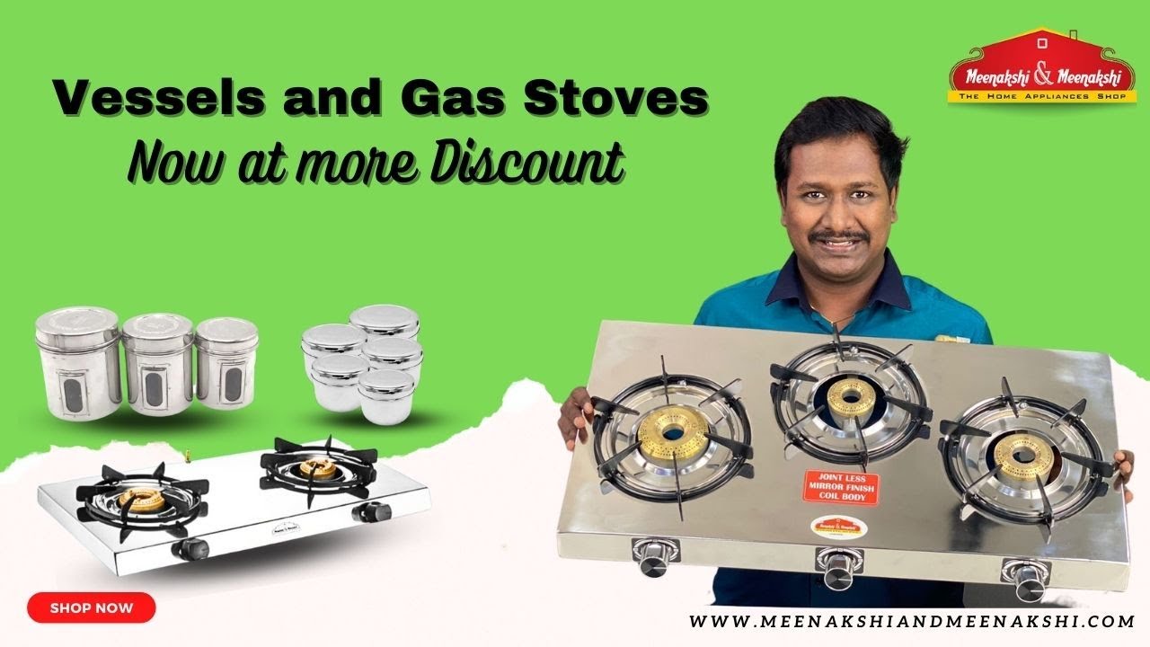 Month End Sale video no 2 Vessels and Gas Stoves Now at more Discount
