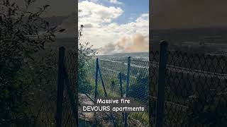 Massive fire DEVOURS apartments