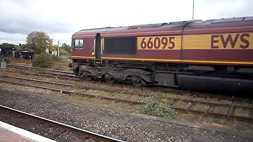 DB Schenker Class 66: no  66095 Departs From Didcot Yard Light Engine On The 08/10/2011