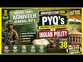Agniveer Exam 2026 : PYQ's Indian Polity | GK On Indian Polity | Most Expected | Join Indian Army 🇮🇳
