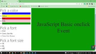 JS Basic onclick Event