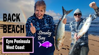 Big Australian Salmon fishing at Back Beach Streaky Bay, South Australia by fishing sister 2,563 views 10 months ago 9 minutes, 48 seconds