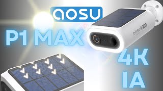 SÉCURITÉ MAXIMALE 100% sans fil, 4K et IA au TOP ! Caméra de surveillance aosu SolarCam P1 Max 🎦 screenshot 1