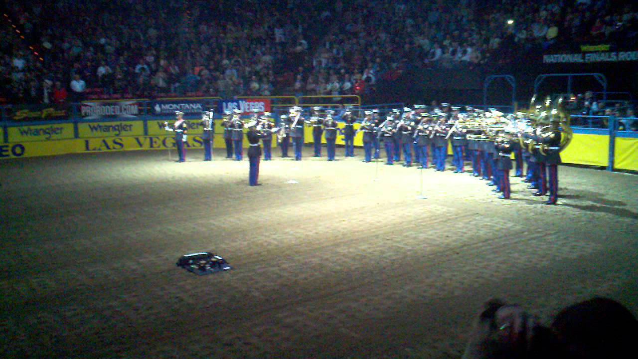 Round 7 Opening of the 2012 Wrangler NFR U.S. Marine Marching Band