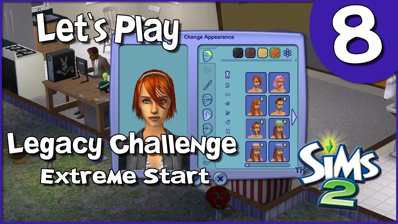 Let's Play The Sims 2 Legacy Challenge #8 - Hair Confusion - YouTube