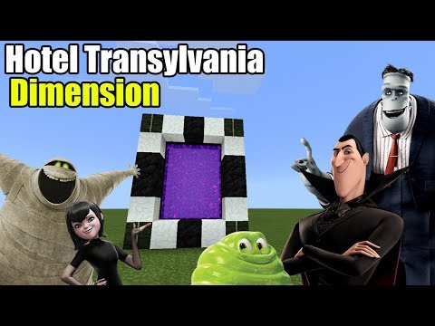 PORTAL to the HOTEL TRANSYLVANIA Dimension | Minecraft PE