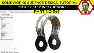SolidWorks Surface Modeling Tutorial – Extrude, Planar, Boundary & More | Part No 346