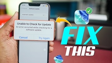"Kan niet controleren op updates" op iOS 26 oplossen | Snel oplossen dat iPhone-updates niet word...